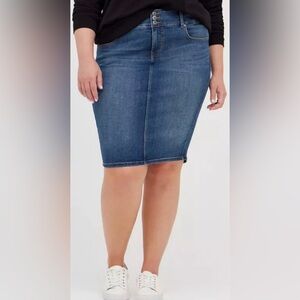 Torrid Premium Denim Midi Skirt